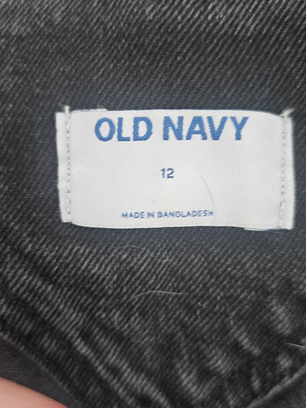 Old Navy Black Washed Denim Overalls - Picture 4 of 4